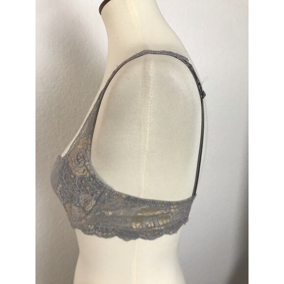 Victoria's Secret Lingerie Bra Floral Lace Underwire Semi Sheer - Picture 5 of 9